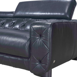 The Hilton Premium Tufted Leather Sectional Sofa - Sectional Sofas