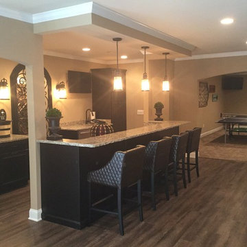 Island Lakes Traditional Finished Basement