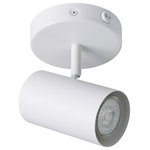 EGLO - Calloway 1-Light Fixed Track Light, White Finish, White Shade - The Calloway 1-Light Track Wall Light features a white finish and 1 adjustable lamp head which makes it an excellent choice to add a touch of design and provide high-quality illumination in any application