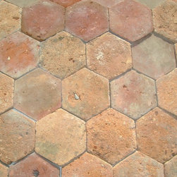 Antique Reclaimed French Parrefeuille terracotta - Wall And Floor Tile