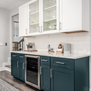 Two-Tone Transitional Kitchen Remodel Done with New Cabinets