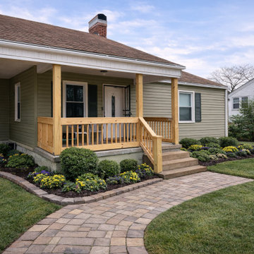 Front Porch & Elevated Backyard Deck Construction — Huntsville, AL