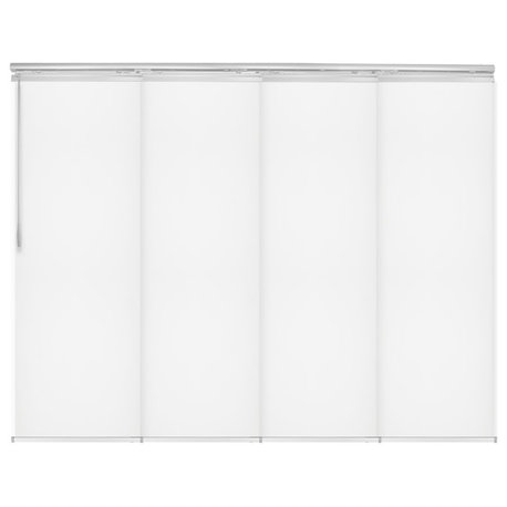 Archard 4-Panel Track Extendable Vertical Blinds 48-88"W
