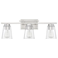 Calhoun Vanity Fixture, Satin Nickel, 3-Light