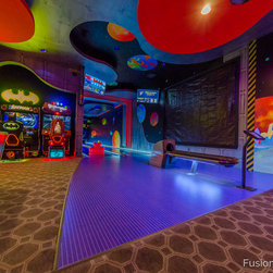 "Zero Gravity" home bowling alley - Game Room And Bar Decor
