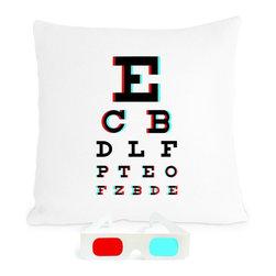 Heather Lins Home 3-D Eye Chart Pillow - Decorative Pillows