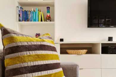 Inspiration for a mid-sized eclectic home design remodel in Other