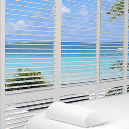 Hunter Douglas Palm Beach&trade; Polysatin Shutters - Window Blinds