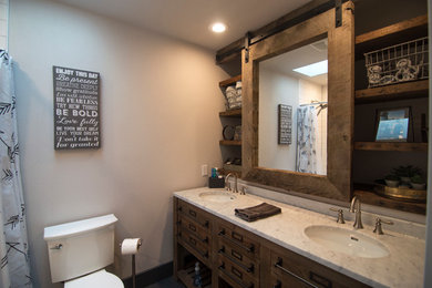 Mountain style bathroom photo in Other