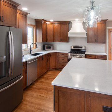 Warm Open Kitchen Remodel