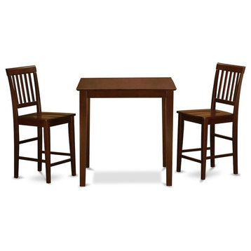 3-Piece Pub Table Set, Counter Height Table And 2 Kitchen Chairs