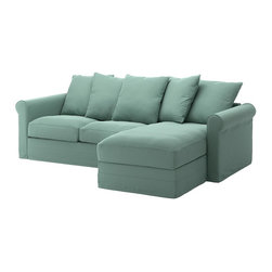 GR&Ouml;NLID Canap&eacute; 3 places avec m&eacute;ridienne Ljungen vert clair - Sofas