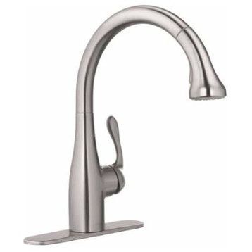 Hansgrohe 04066 Allegro E 1.75 GPM Pull-Down Kitchen Faucet - Steel Optik