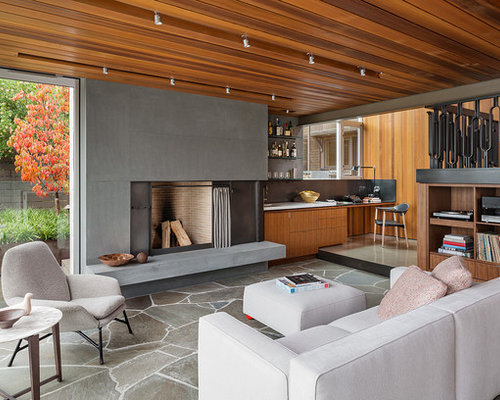 Wohnzimmer mit Schieferboden Ideen, Design & Bilder | Houzz