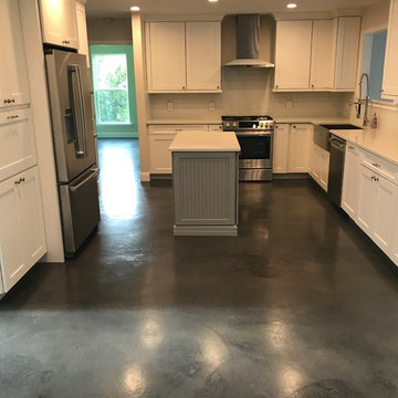 Black Concrete Adic stained Floor