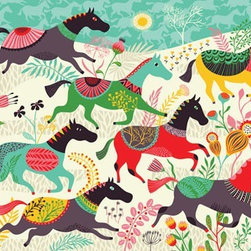 Wild Horses by Helen Dardik - Kids Decor