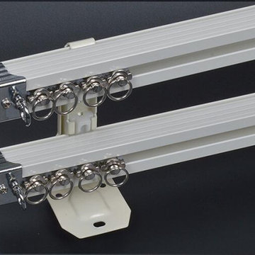 CHR26 Super Thick Ivory Champagne Curtain Tracks Ceiling/Wall Mount