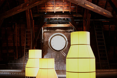 Inspiration pour un salon urbain.