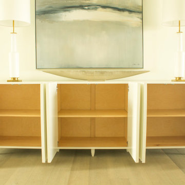 BARAJAS COLLECTION WHITE LACQUERED SIDEBOARD