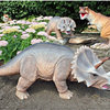 Scaled Triceratops Dinosaur Statue