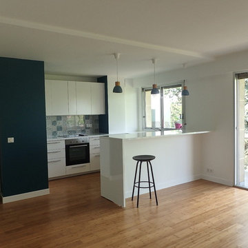Rénovation complète d'une cuisine, séjour et SDB