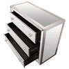 Special Edition Jameson 3-Drawer Chest, Silver With Mirrored Inlays