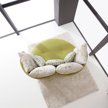 MyApple Swivel Lounge Love Seat Sofa by Famaliving California