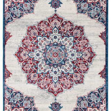 Safavieh Brentwood Collection Bnt802a Ivory / Red Rug