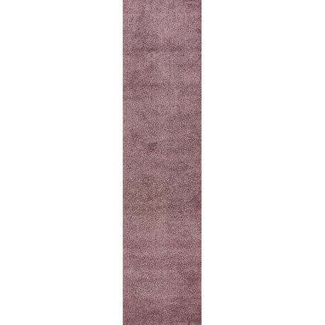 Haze Solid Low-Pile Light Purple 2 ft. x 14 ft. Runner Rug