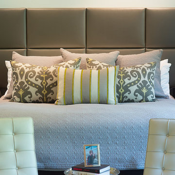 Master Bedroom of custom home in Cheviot Hills, CA