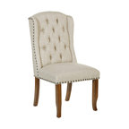 Jessica Tufted Wing Dining Chair