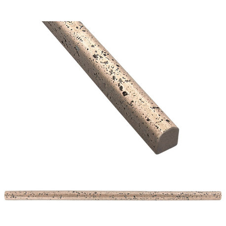 Prima Antique Bronze Pencil Tile Trim 1/2"x12", Set of 5