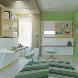 Parete Letto - Twin Wall Bed System - Kids Bedroom Furniture Sets