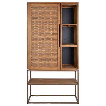 Natural Wooden Cabinet, Open Rack, dBodhi Karma