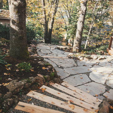 Timber and Gravel Stairs