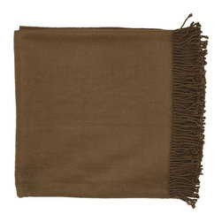 Tian Tian Collection Brown Throw by Surya - Throws