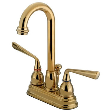 Two Handle 4" Centerset Lavatory Faucet with Retail Pop-up KB3612ZL