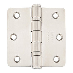 Emtek 3 1/2" x 3 1/2" with 1/4" Radius Corners Heavy Duty Door Hinge - Stainless - Hinges