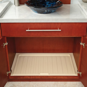 Polymer Trim to Fit Vanity Sink Base Cabinet Drip Tray