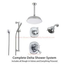 Delta Addison Collection Chrome Finish Custom Shower System SS17T9291 - Showerheads And Body Sprays