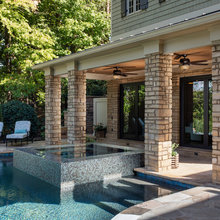 Lake House pool/lakeside yard