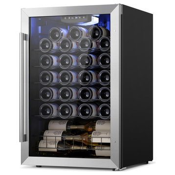 Yeego wine cooler refrigerator Freestanding &Buit-in Mini Fridge 47 Bottles