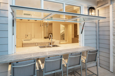 Beach style patio photo in Orange County