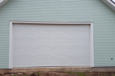 18x10 long panel high lift garage door