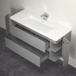 LUSSO STONE FONTANE MATT CONCRETE GREY VANITY UNIT AND BASIN - Products