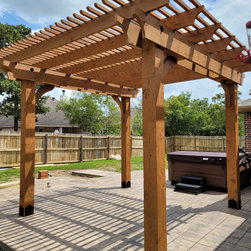 Back Porch Living Area - Pergolas