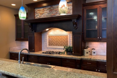 Example of a transitional kitchen design in Providence