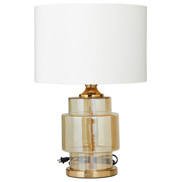 Glam Gold Glass Table Lamp 562084