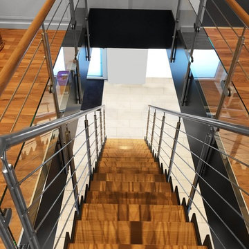 FERRO Stahlwangentreppetre