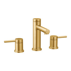 Align Brushed Gold Two-Handle High Arc Bathroom Faucet - Bathroom Sink Faucets